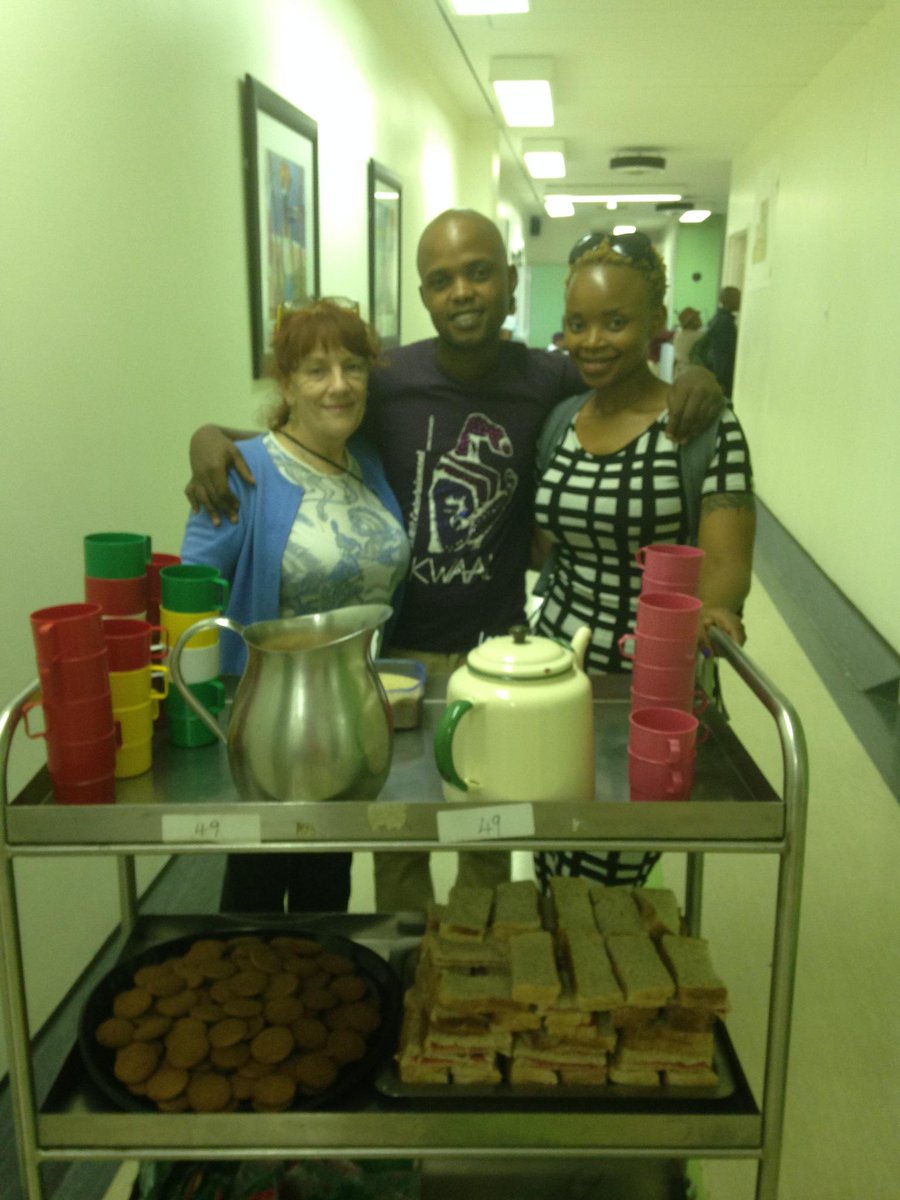This week we donated &amp; handed out sandwiches to the Cancer patients at Charlotte Makexe waiting to see their doctors.