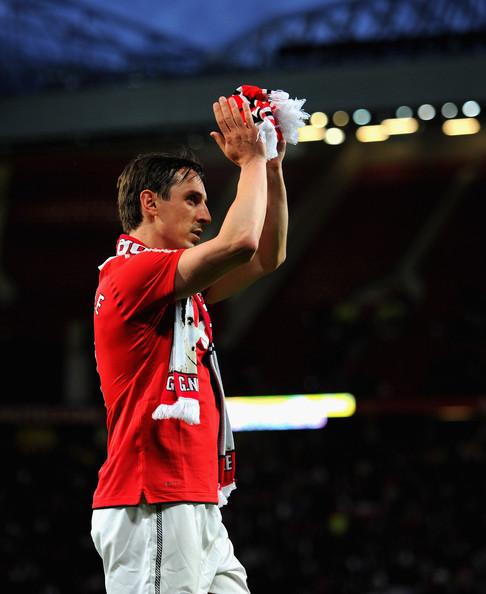 Gary Neville is a red, 
Is a red, 
Is a red, 
Gary Neville is a red, 
He hates Scousers. 
Happy birthday, <3 