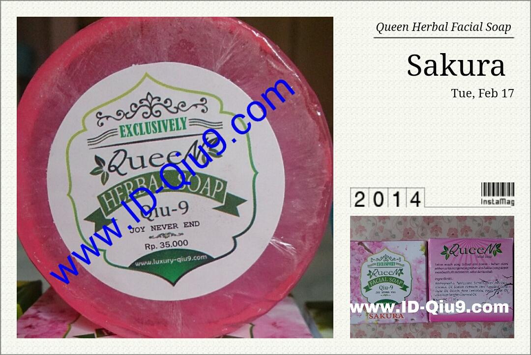 Queen Herbal Facial Soap Aroma Sakura