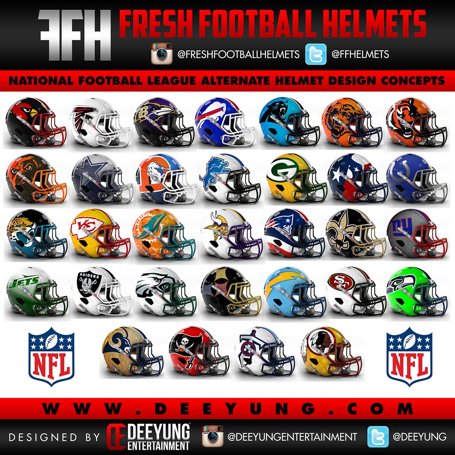 Cool NFL helmet concepts for every team