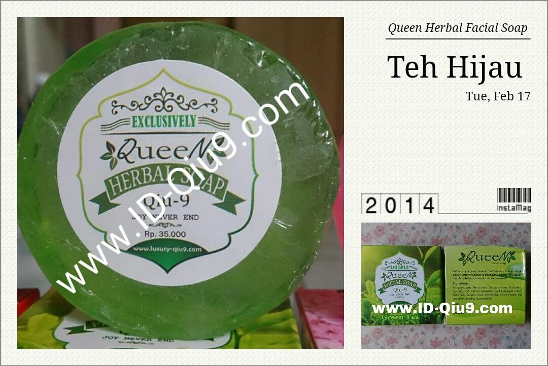 Queen Herbal Facial Soap Aroma Teh Hijau