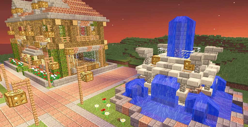 ゆん Minecraft En Twitter クリエで街づくり 噴水 サバイバルで作るために試作しました この大きさで作るならもう少し高さ 段階付けてもいいですかね マインクラフト Minecraft Http T Co Ao3pnfp64e Twitter