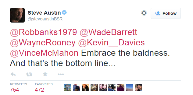 BBCSport's tweet photo. Why has Stone Cold Steve Austin been tweeting Wayne Rooney &amp; Kevin Davies? http://t.co/LAA0jzzwQN http://t.co/oB1dzDtA50