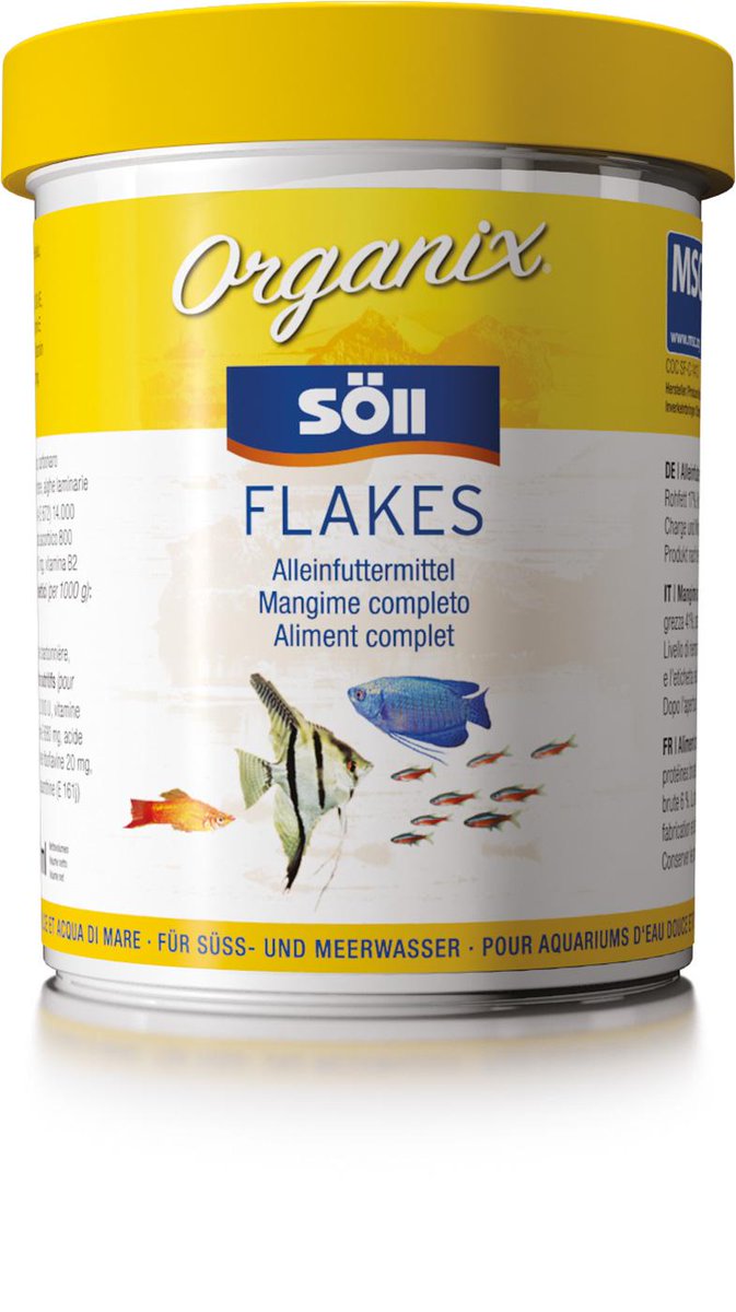 soelltec's tweet image. Wie wär&apos;s mit frischem Fisch zu Aschermittwoch? Den Zierfisch wird&apos;s freuen! :-) #organix #söll #fischfutter #flakes