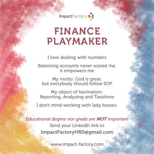 ReneCC's tweet photo. Nuwuuun “@SeputarEvent: #VACANCY #FinancePlaymaker Impact Factory via ReneCC” http://t.co/cJ8EwIV4J2