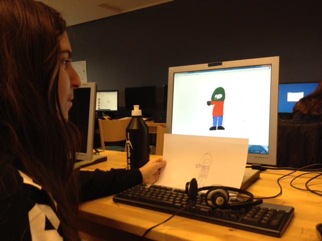GameGrlWorkshop's tweet photo. Games in the making at the Malmö workshop! Ronja and Maja working on the art assets for the zombie game! http://t.co/eUNf6FAprE