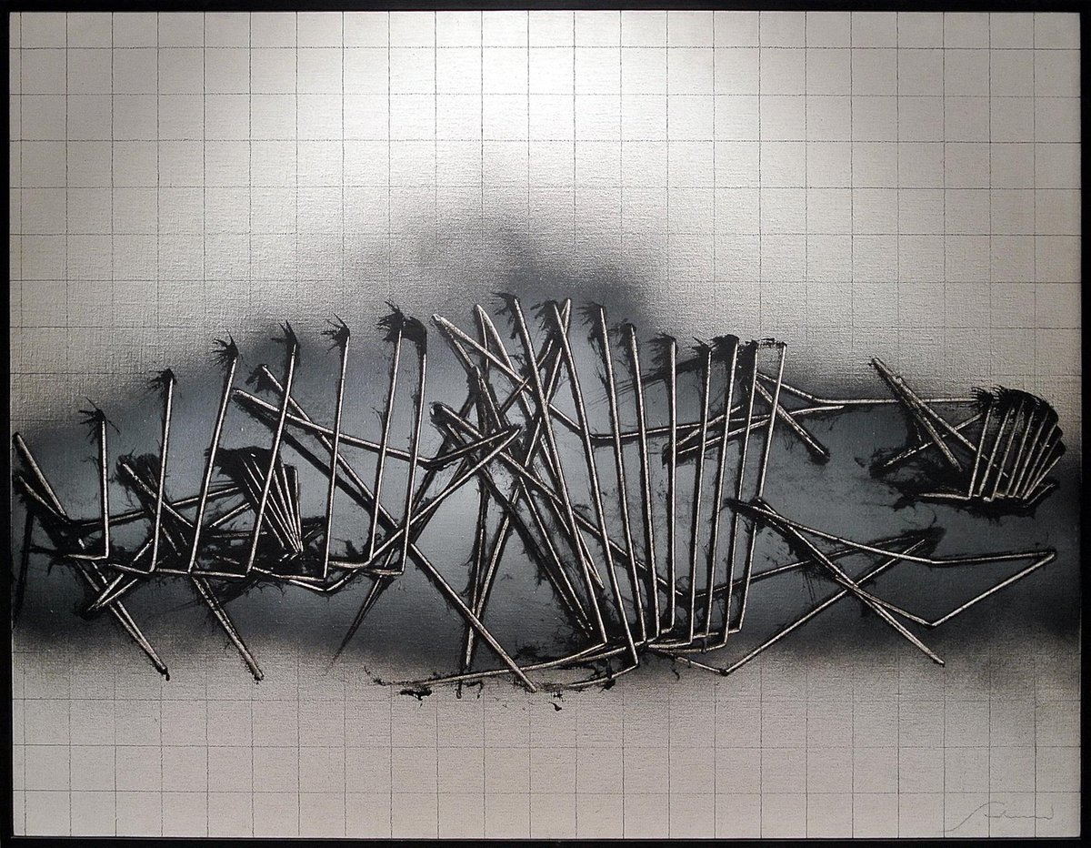 BonioniArte's tweet image. Prosegue in galleria la #mostra "Inventari", con 25 artisti dagli anni ’50 a oggi. #EmilioScanavino, Tramatura, 1984.