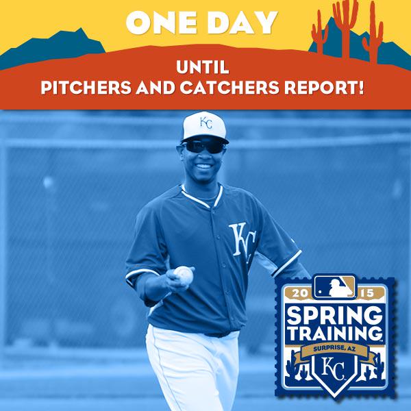 Kansas City Royals on Twitter "Pitchers and catchers report tomorrow