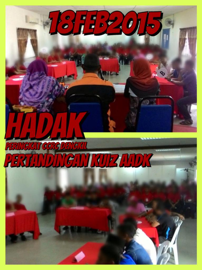 ccrcdengkil's tweet image. #HADAK Pringkt @ccrcdengkil (Kuiz AADK) siang tdi @AADKMalaysia @KPAADK @KDNPUTRAJAYA @zahidhamidi_my @AADKSelangor