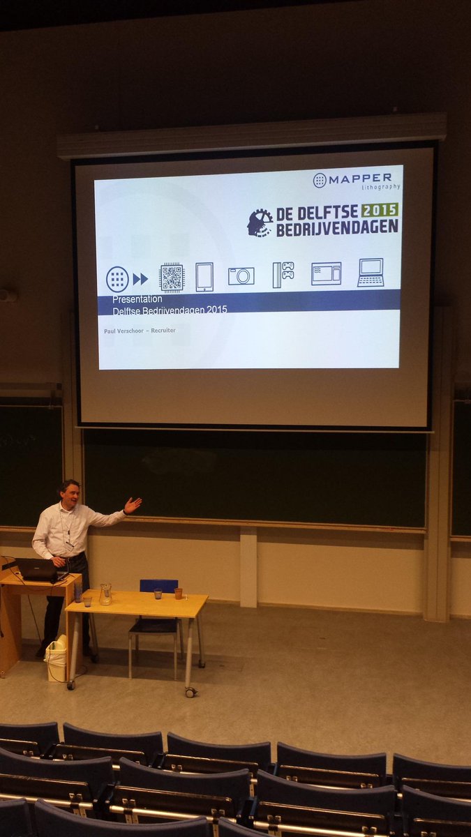 mapperlitho's tweet image. De Delftse Bedrijvendagen 2015! #DDB2015 #TUDelft #TechnologyWednesday #MAPPER #Lithography #Internships #graduation
