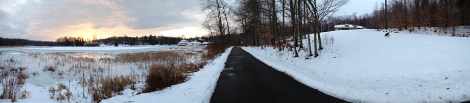 This morning featured a sunrise so warm that -6 degrees seemed irrelevant. #thinkwarmthoughts