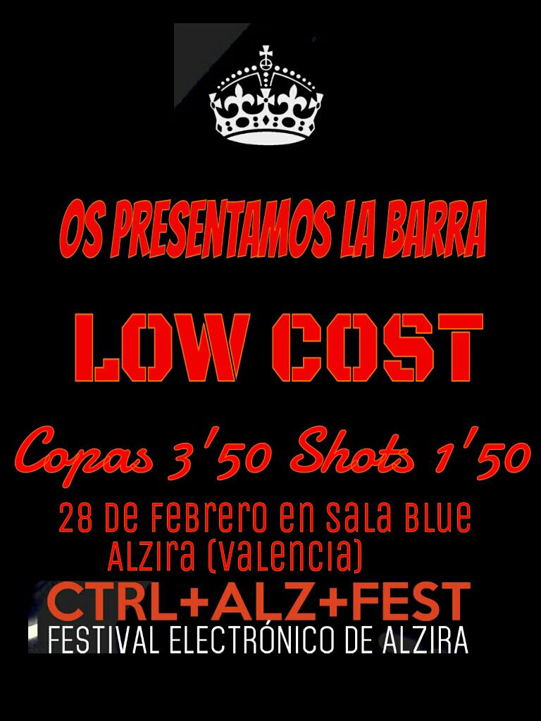 CtrlAlzFest's tweet photo. La mejor música y el mejor ambiente acompañado de nuestra barra LOW COST Sábado 28 Febrero ;) http://t.co/hZ93u8Luhf