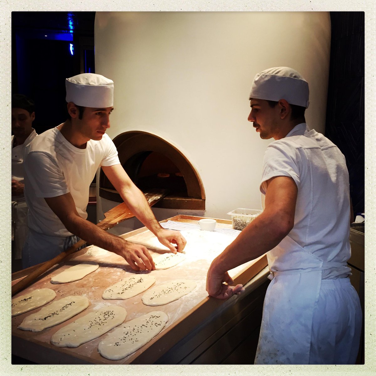 babajipidesalon's tweet photo. Rolling out the #warmflatbread dough for a busy evening ahead. Every one gets the full attention of our #pideciusta. http://t.co/SYhfK9qAMm