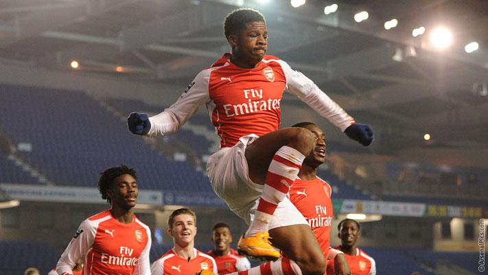 Arsenal's tweet photo. VIDEO: Watch 10 of the best @Arsenal academy strikes this season. Which is your favourite? http://t.co/mPG7YwsLBB http://t.co/KnYwKPz2ND
