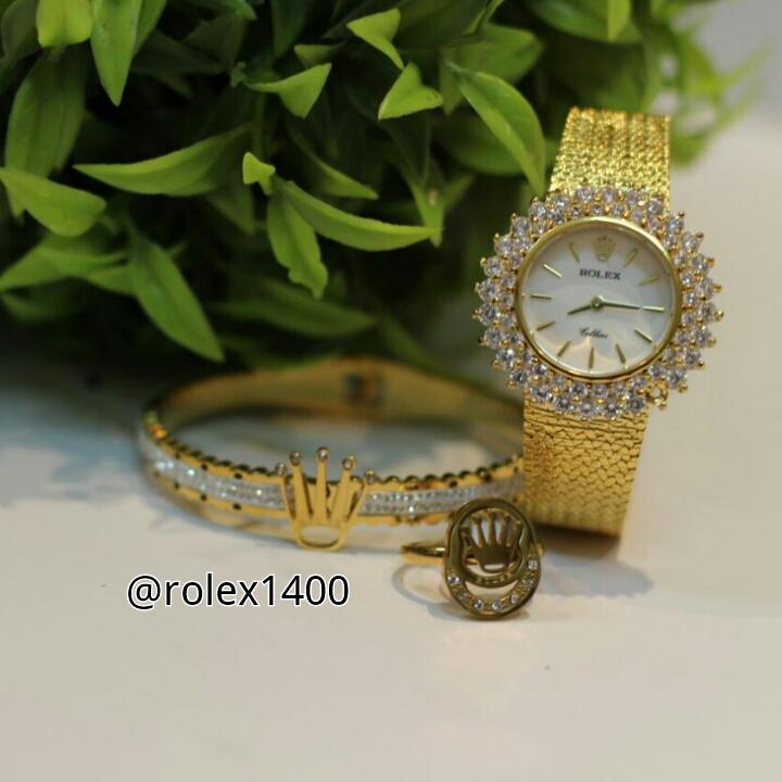 rolex1400's tweet photo. رولكس 
 "الطقم النسائي "
ساعه وسواره وخاتم 
تقليد ماركة درجه اولى 
السعر490 ريال
واتساب ام جياد 0531816372 http://t.co/tdavxuglYV