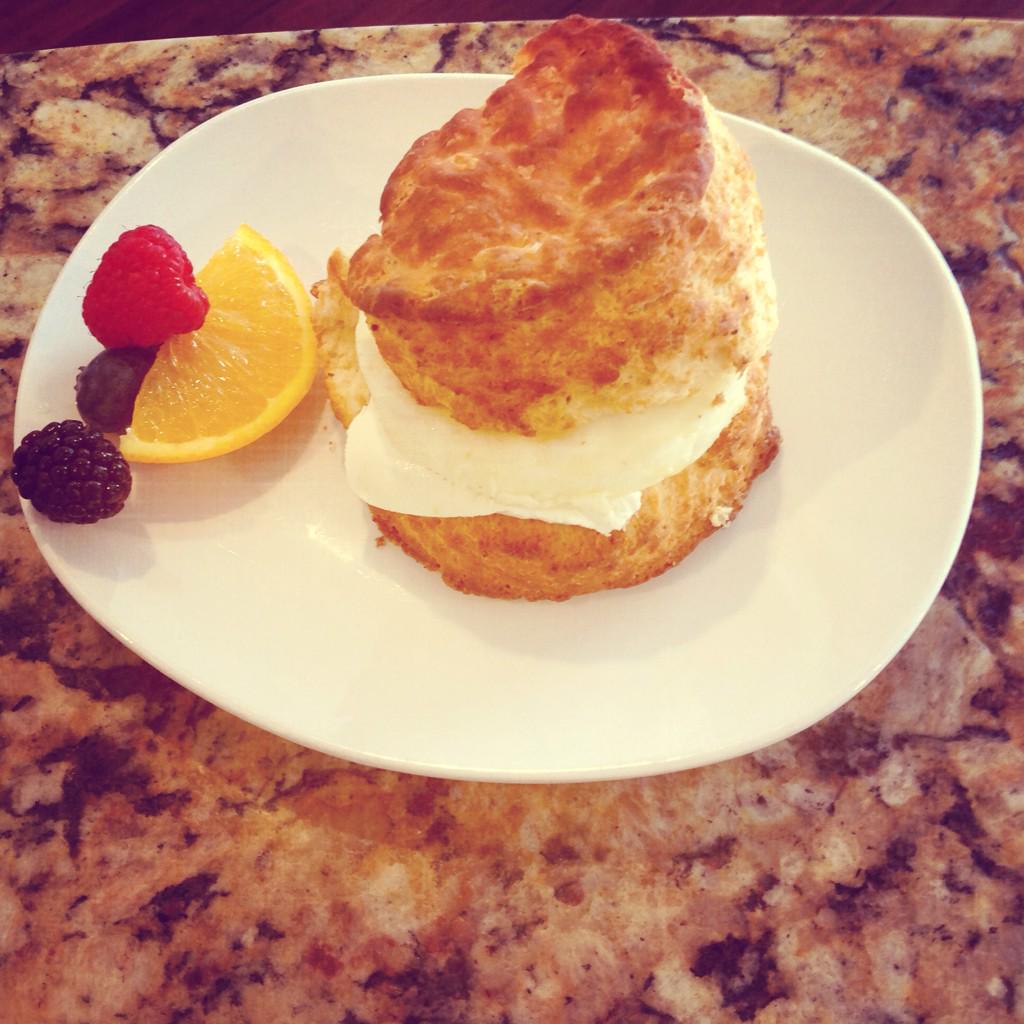 wiltbakery's tweet photo. Togarashi Biscuit, fried egg, cream cheese &amp; apple butter!!! http://t.co/4XYI3AQgxq