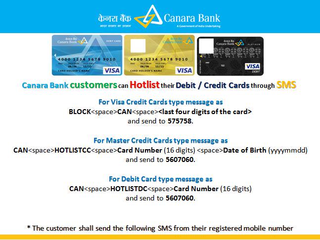 hotlist debit canara bank canarabanktweet twitter hotlist debit canara bank canarabanktweet twitter