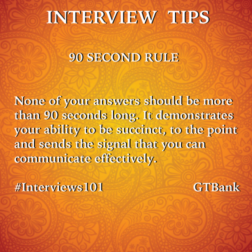 GTBankRW's tweet image. Capture the panel at your next interview. #Interviewtips #Interview101