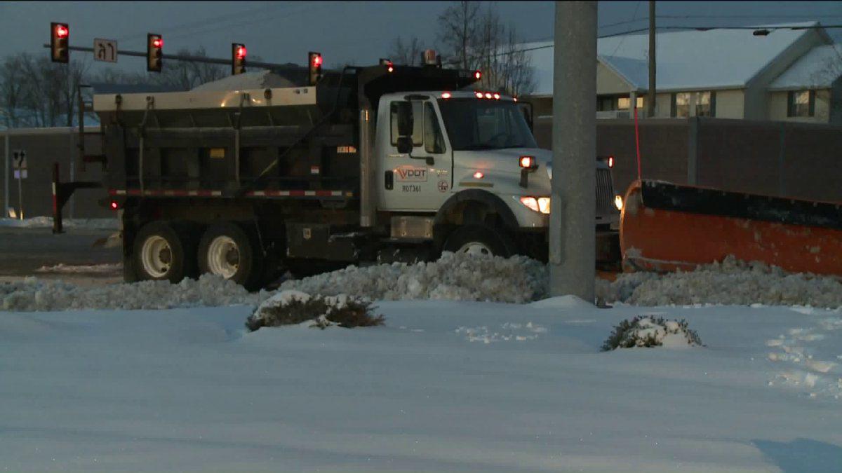 Woman on bicycle hit by snow plow in Henrico has died via JakeBurnsCBS6