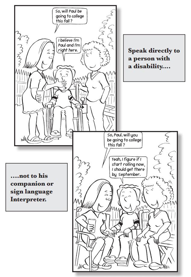 A disability etiquette tip #PhysicalDisability #Etiquette #Independence