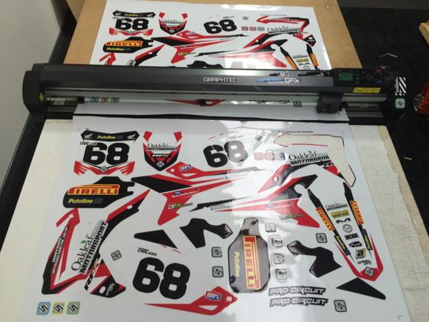 First 2 of 7 kits coming off production for Oakleaf Honda rider Shane Carless #factory!