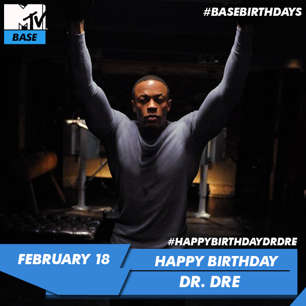 MTVBaseAfrica's tweet image. Happy #BaseBirthday to West Coast hip-hop legend @DrDre! Thank you for the great hits. Fam show the #BeatMaster love.