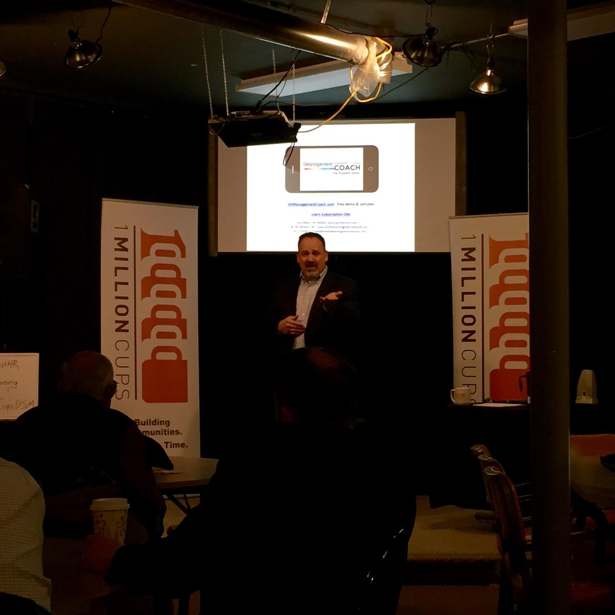 VeridianCU's tweet photo. Thanks to @TomWestHR for sharing the @MLITraining story at @1millioncupsdsm! Useful tool for emerging leaders. #1MC http://t.co/Dt9iVjqTwd