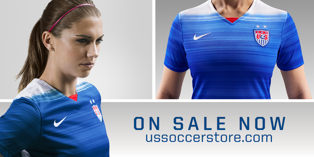 USMNT's tweet photo. The 2015 #USMNT away jersey is now available at http://t.co/1bfSqUBWZH. Buy here: http://t.co/8E2xP89Oax http://t.co/qXDm9RvBQp