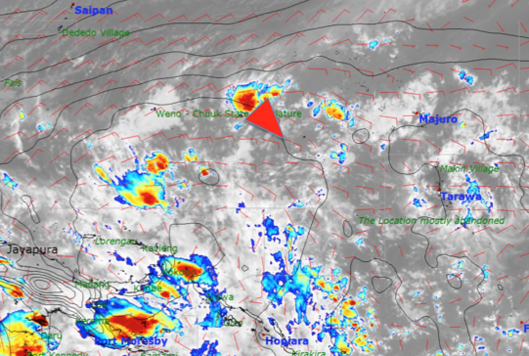 Weather_Routing's tweet image. Not much wind for the coming hours. A lot of activity in the NW of fleet. South Pacific Convergence Zone ahead. #VOR