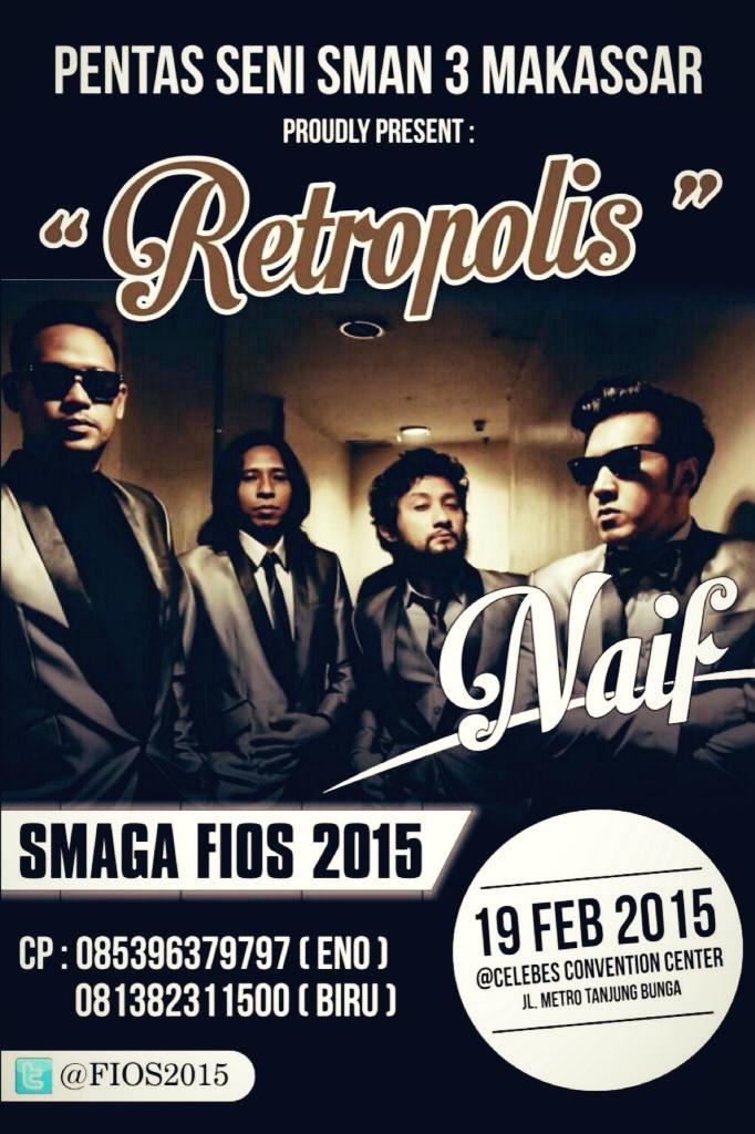 Anak makassar yang mau liat Naif dan liat kita nampil, silahkan datang ke CCC besok malam. Open Gate 18.30.. See yaa😍