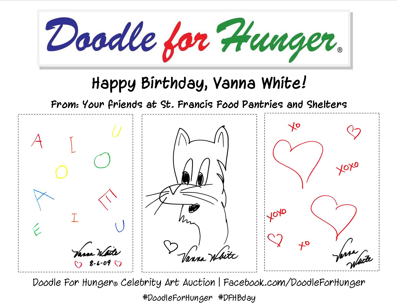 We\re also wishing a Happy Birthday to Vanna White, a loyal Supporter! 