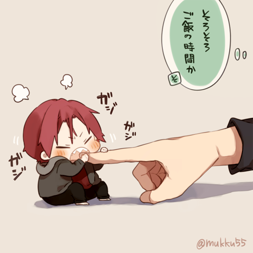 手乗り凛ちゃん、ごはんの時間の合図。 