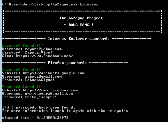 KitPloit's tweet photo. The LaZagne Project - Recover most… http://t.co/bZWjG1W1ZR #BrowserPassword #Firefox #FirefoxPassword #PenTest #Hack http://t.co/IqdFY766Cg