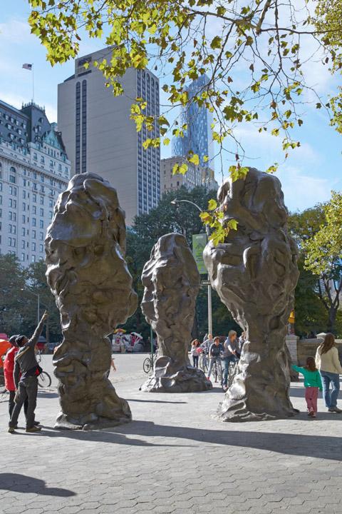 #LastChance #SuiJianguo's monumental bronze sculptures are on view in NY's Doris C. Freedman Plaza until this Friday