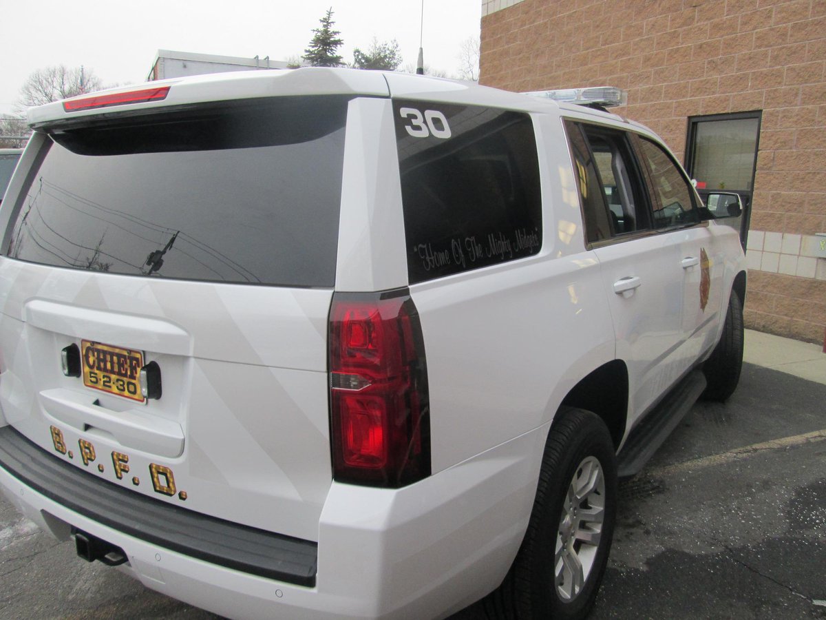 goldleafletters's tweet image. Blue Point Chiefs Car, Home of the Mighty Midgets #chief #fire #goldleaf #mightymidgets #reflective #stealth