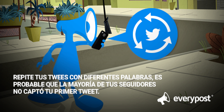 postytips's tweet image. Repite tus tweets con diferentes palabras, es probable que la mayoría de tus seguidores no captó tu primer tweet.