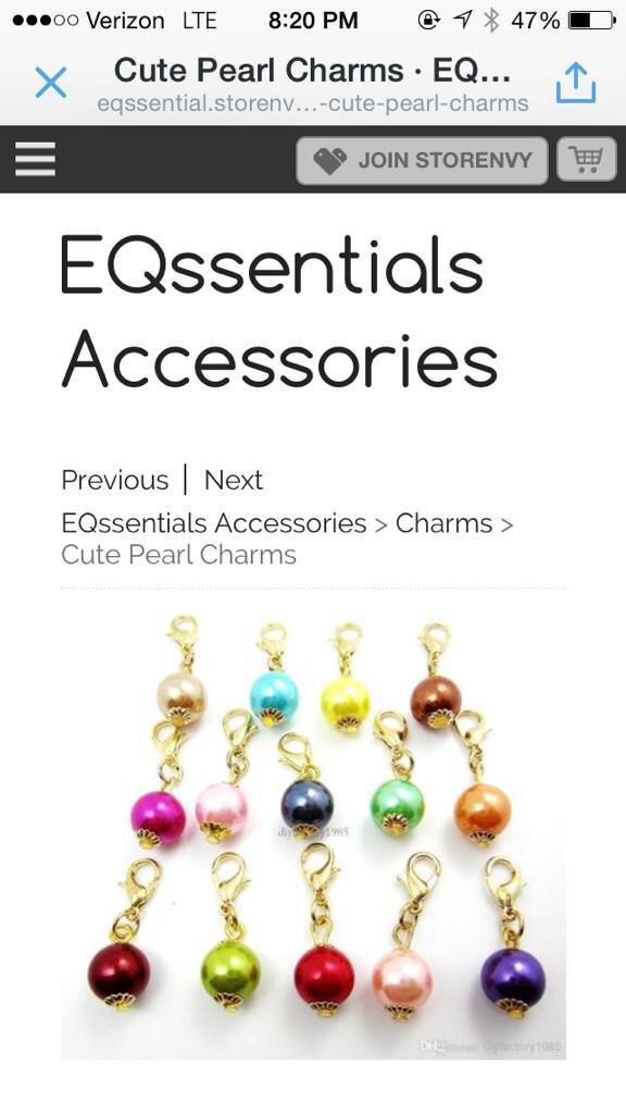 EQssentials's tweet image. LOVE our pearl charms??? get a FREE one with ANY order between now &amp;amp; friday! 

eqssential.storenvy.com 🐴💝