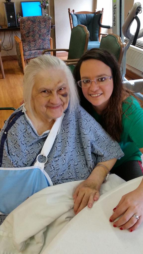 EstherO73's tweet image. Mom and I from my visit with her #brokearm #rehabcentre #heartweak #mymom love her. Please keep in thoughts &amp;amp;prayers
