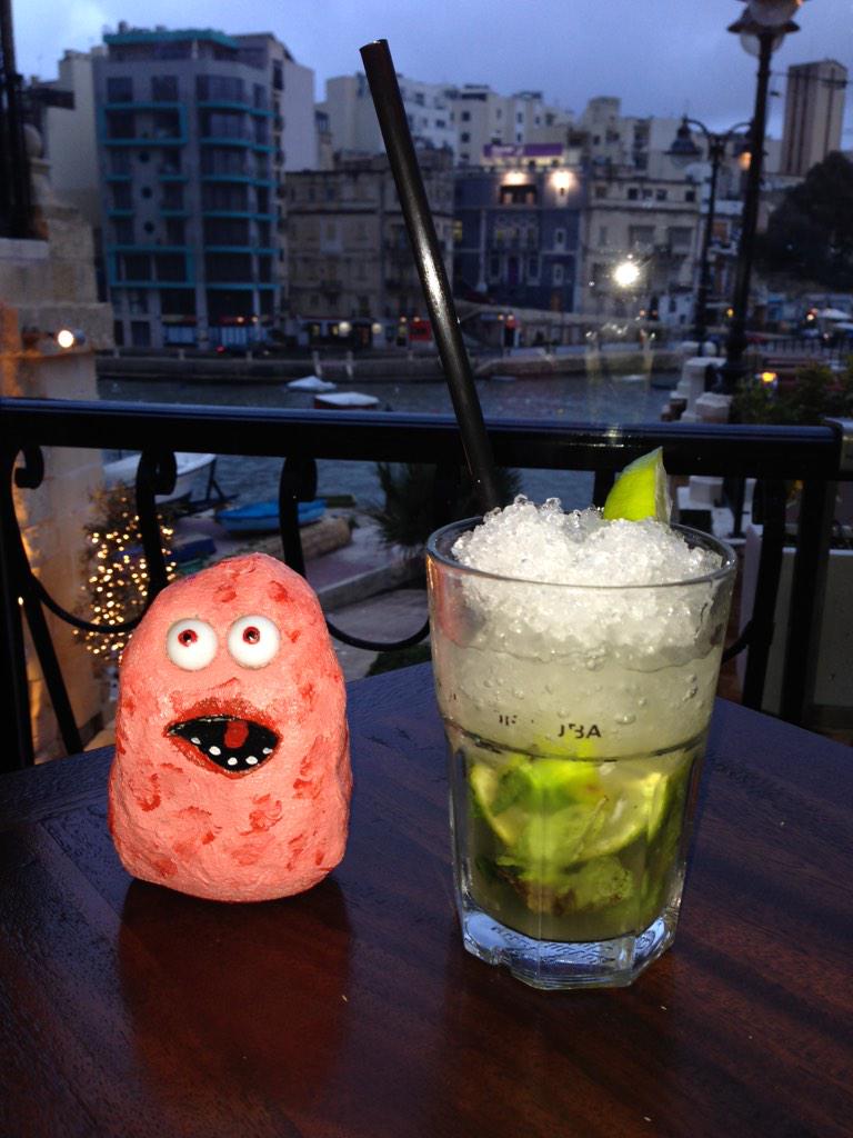coalmite's tweet photo. It's Mojito time for Margo, who is on her holidays again. http://t.co/fmRtfV2nnt