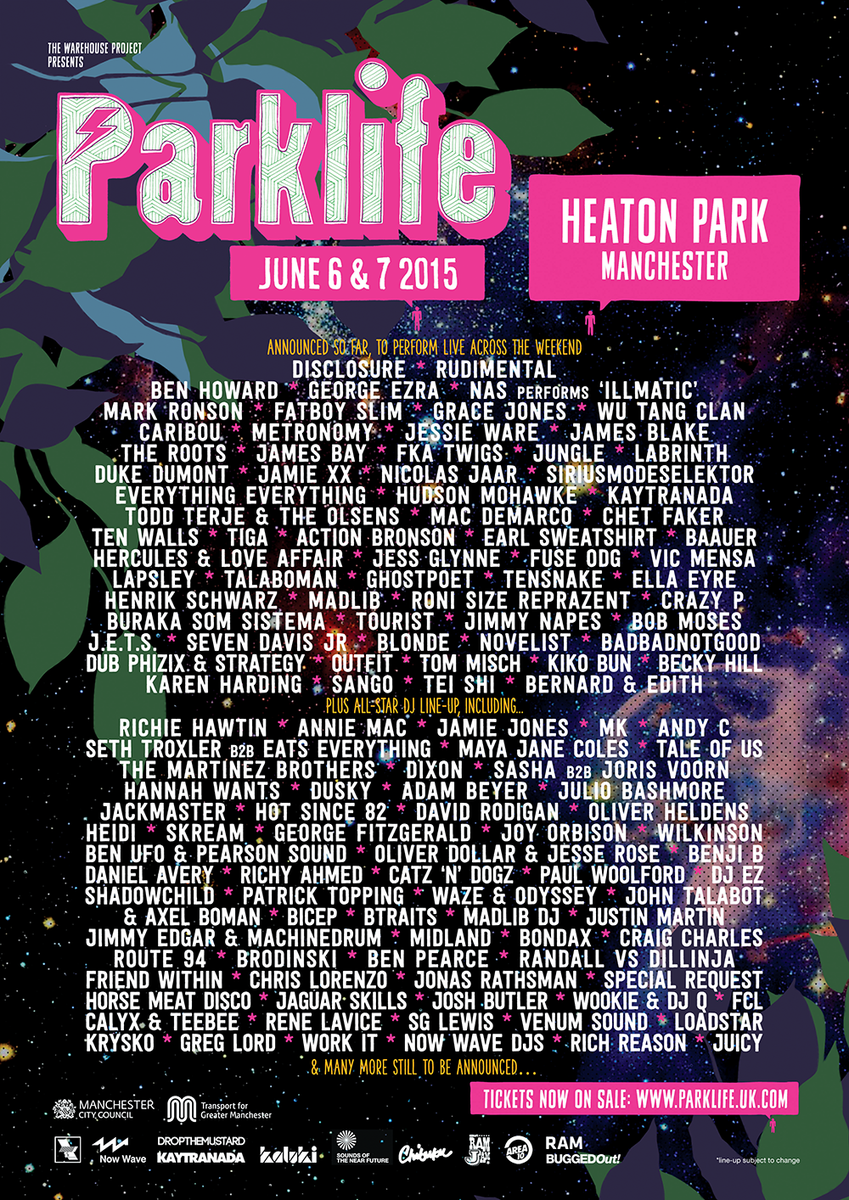 AnyaHKelly's tweet photo. "@Parklifefest: "The act I'm most hyped for at #Parklife2015 is @RudimentalUk " http://t.co/11x9e89Ghb"