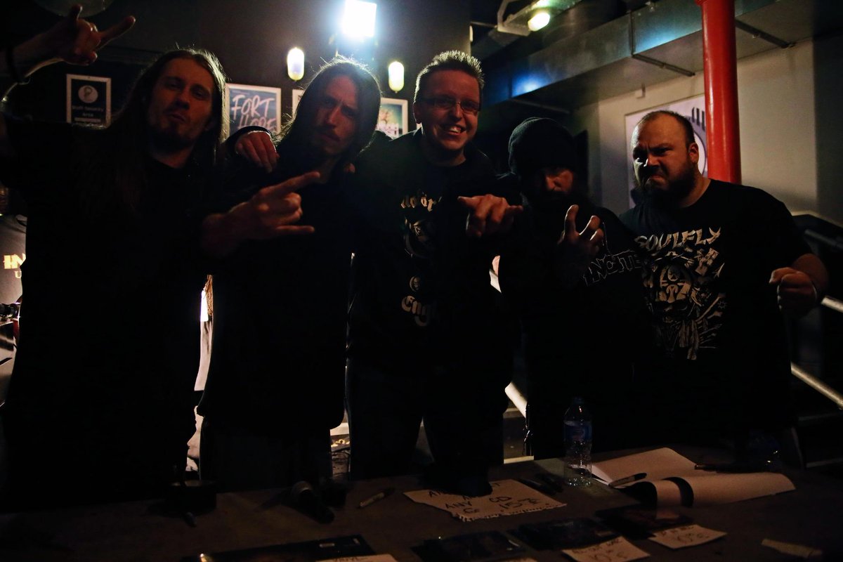 Hanging out with the guys from <a href="/INCITEband/">INCITE</a> after their show @ <a href="/soundcontrolmcr/">Sound Control</a> the other night.