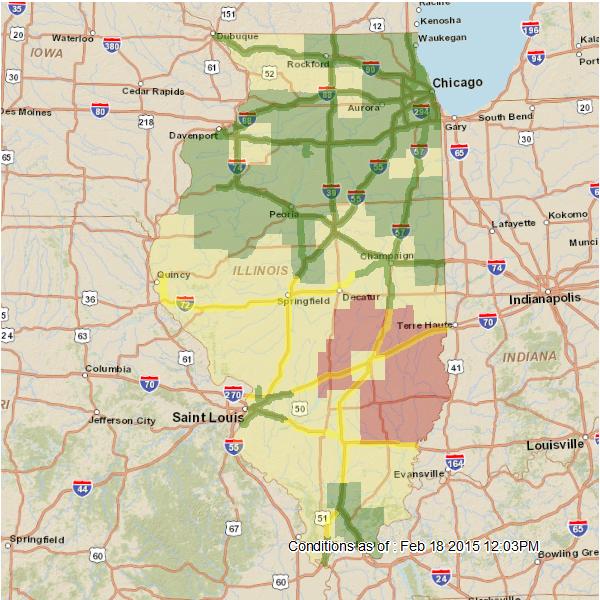 IDOT on Twitter "Road conditions map. http//t.co/mxHDMzwr9x We're