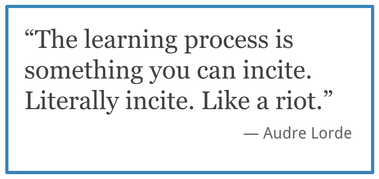 Happy birthday to poet and activist Audre Lorde! Learn more about her on this week\s show:  