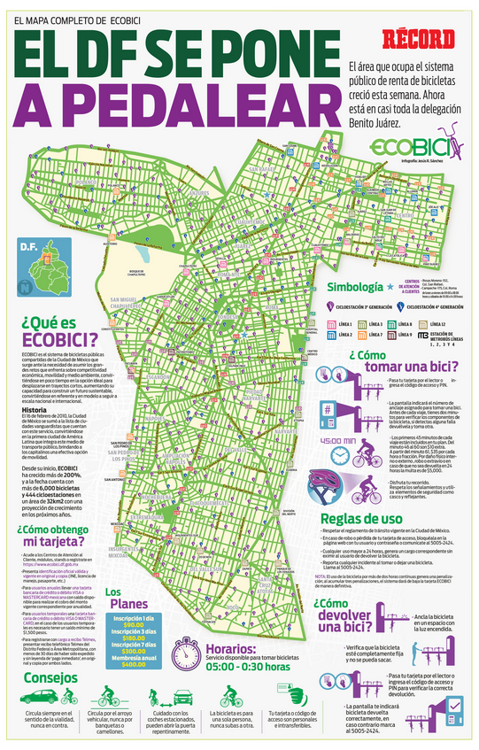record_mexico's tweet photo. ¿Utilizas @ecobici? Guarda este mapa del sistema de bicicletas de #CDMX y descárgalo http://t.co/7g3PXRzNYT http://t.co/vgTfj1TL2M