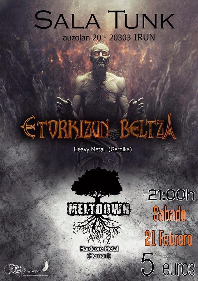Heavy metal y hardcore metal para este sábado, disfruta de un buen rato de caña en directo!