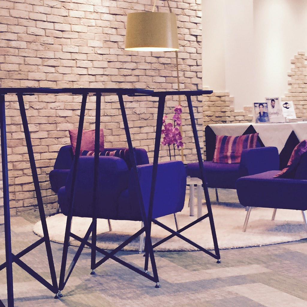 NicheLondon's tweet photo. Hexagonal Poseur Tables to add a distinctive geometric character to Cavendish Conference Centre, City of London http://t.co/ebt7VFO15L