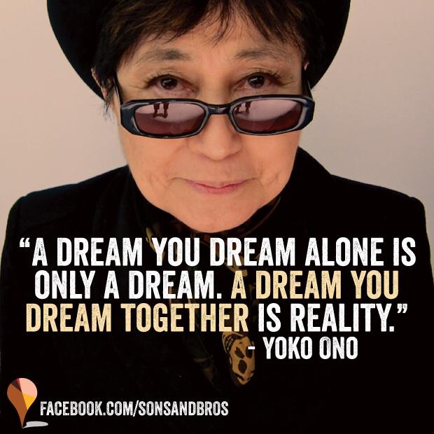 Happy 82nd Birthday to Yoko Ono! Wishing you much peace and love. 