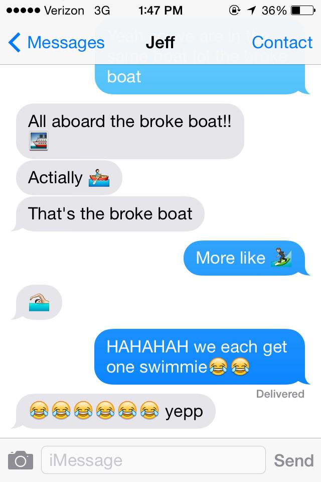 sydrutter's tweet image. #brokeproblems #brokeboat @Jeff_ONeal47 😂😂😭