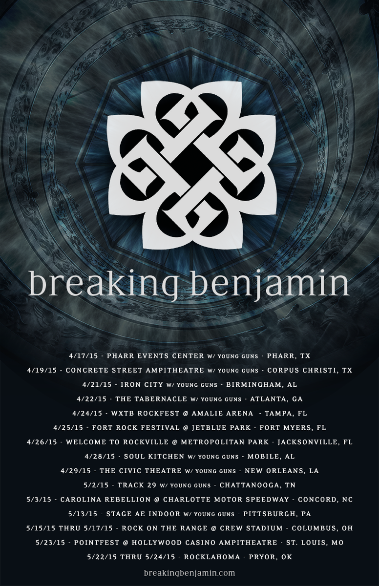 breakingbenj's tweet photo. We are pleased to announce the following 2015 tour dates; we hope to see you guys there. https://t.co/9Dy0CSEKc1 http://t.co/vAmkt5djBX