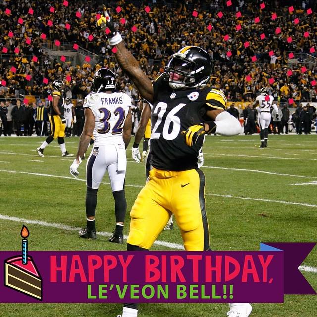 Happy Birthday to Steelers RB Le\Veon Bell! by nfl 